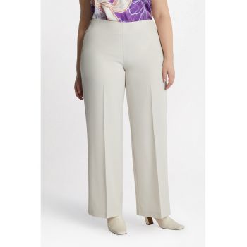 Pantaloni cu croiala conica si pliuri