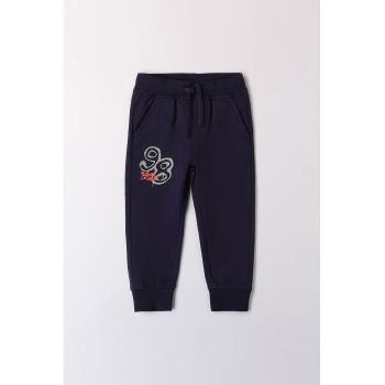 Pantaloni de bumbac cu text