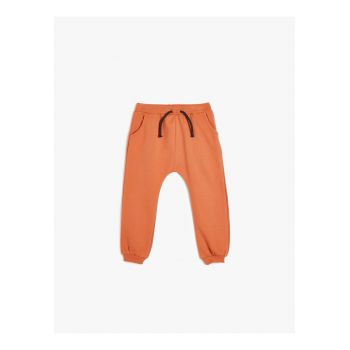 Pantaloni de trening cu imprimeu pe partea din spate