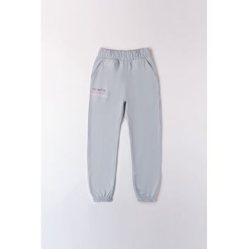 Pantaloni de trening de bumbac cu buzunare laterale