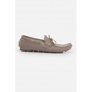 Pantofi boat de piele