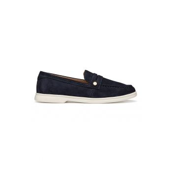 Pantofi loafer din piele intoarsa