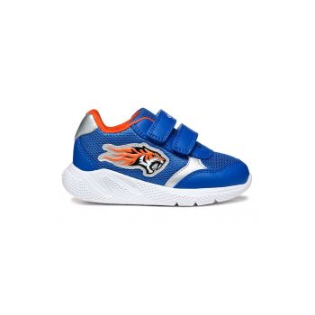 Pantofi sport cu velcro si detaliu aplicat
