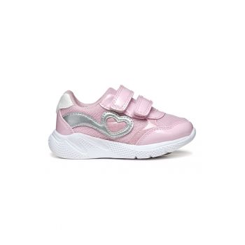 Pantofi sport din plasa cu garnituri din piele ecologica