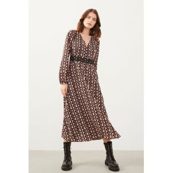 Rochie lunga cu decolteu in V