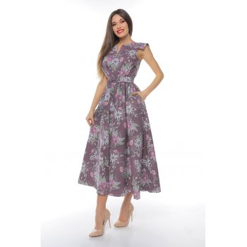 Rochie midi din bumbac