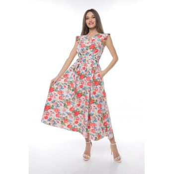 Rochie midi din bumbac