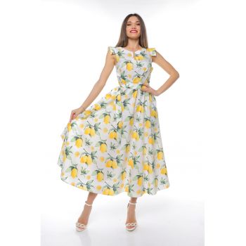 Rochie midi din bumbac