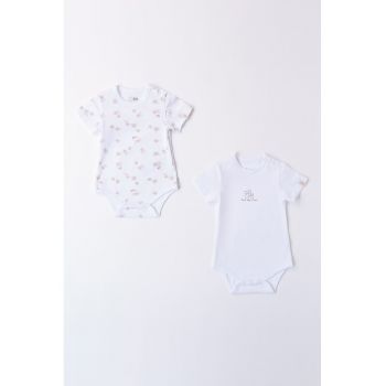 Set de body-uri din amestec de bumbac - 2 piese