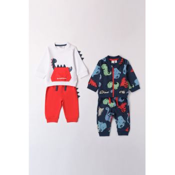 Set de treninguri din bumbac cu imprimeu - 4 Piese