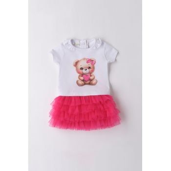 Set de tricou si fusta cu tul - 2 piese