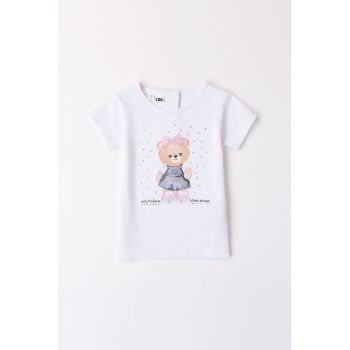 Tricou cu imprimeu cu ursulet