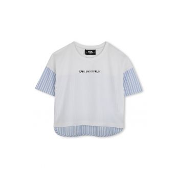 Tricou cu model in dungi si segmente