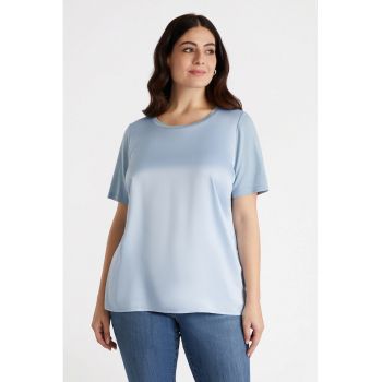 Tricou cu partea frontala de satin