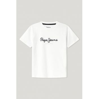 Tricou de bumbac cu imprimeu logo New Art