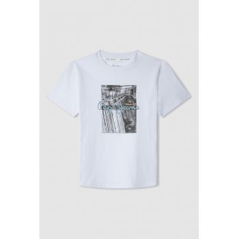 Tricou de bumbac cu imprimeu Wilbert