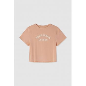 Tricou de bumbac cu logo