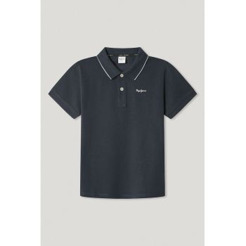 Tricou polo cu logo discret