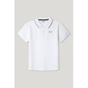 Tricou polo cu logo discret