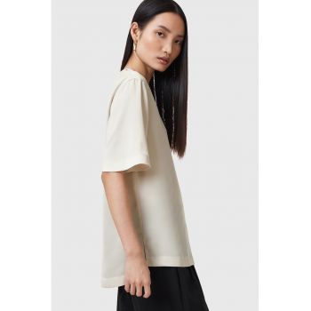 Tricou relaxed fit satinat Amelie