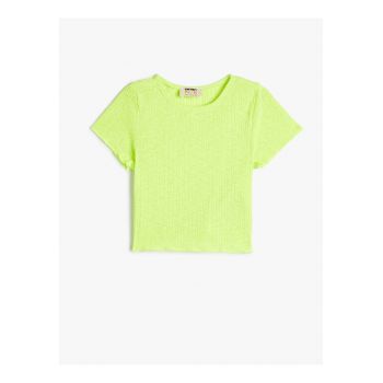 Tricou uni texturat