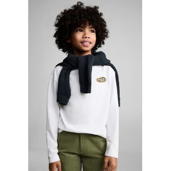 Bluza de bumbac cu model grafic