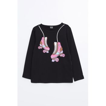 Bluza din bumbac cu imprimeu