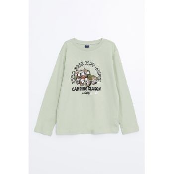 Bluza din bumbac cu imprimeu