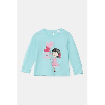 Bluza din bumbac cu imprimeu