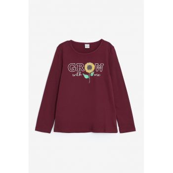 Bluza din bumbac cu imprimeu