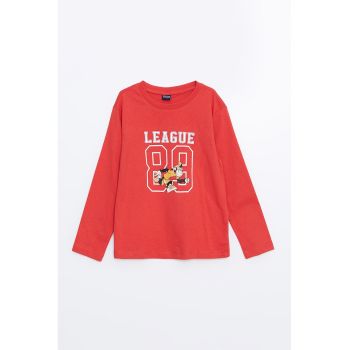 Bluza din bumbac cu imprimeu