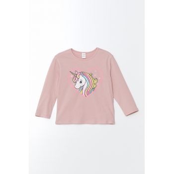 Bluza din bumbac cu model grafic