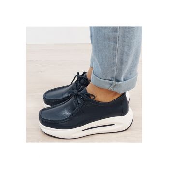 Mocasini bleumarin din piele naturala WKS02 M7 16736