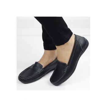 Mocasini negri din piele naturala 5128 M4 16442