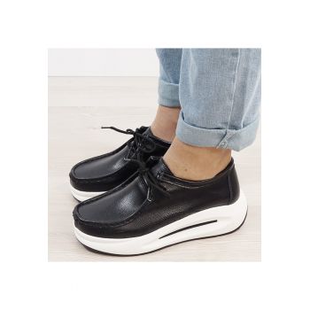 Mocasini negri din piele naturala WKS02 M7 16737