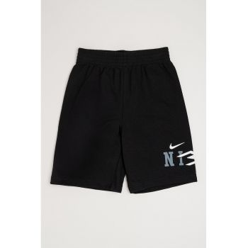 Pantaloni scurti din amestec de bumbac cu logo