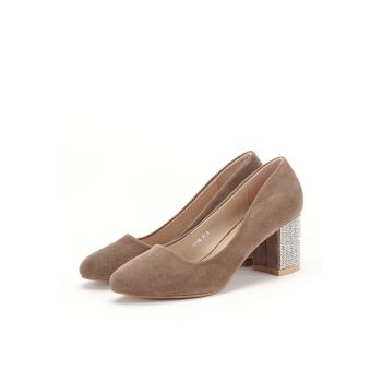 Pantofi maro deschis eleganti Brenda 04 8956