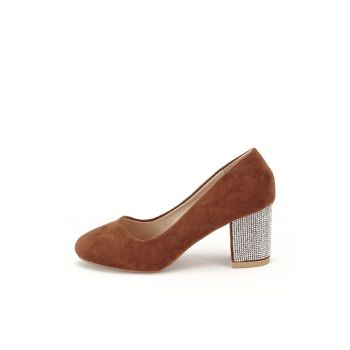 Pantofi maro inchis eleganti Brenda 04 8962