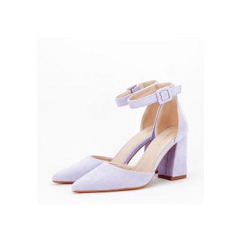 Pantofi mov deschis decupati 8708 04 12430