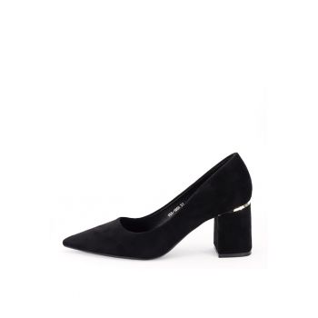 Pantofi negri eleganti YES-1808 02 16176