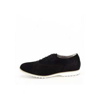 Pantofi oxford din piele naturala negru Magda 01 10064