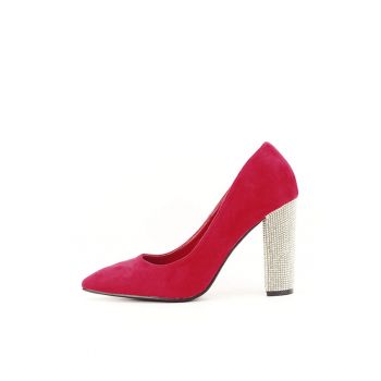 Pantofi rosii cu toc Debbie 02 6695