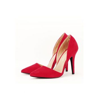 Pantofi rosii decupati Antonia 04 6230 ieftini
