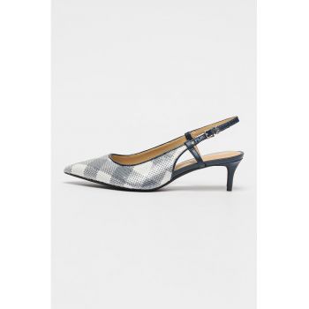Pantofi slingback din piele ecologica cu varf ascutit Doreen