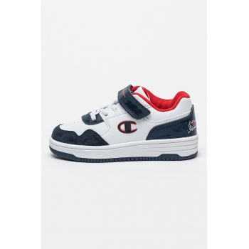 Pantofi sport din piele ecologica cu logo
