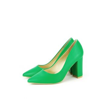 Pantofi verzi office/eleganti Anca 01 12591