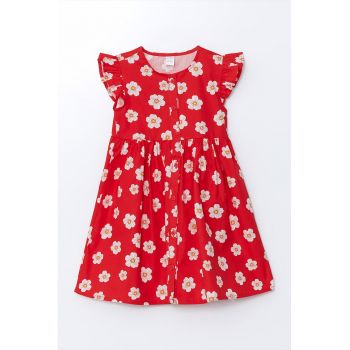 Rochie din bumbac cu model floral