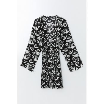 Rochie petrecuta cu model grafic