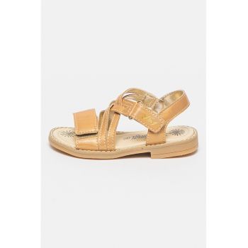 Sandale de piele ecologica cu velcro