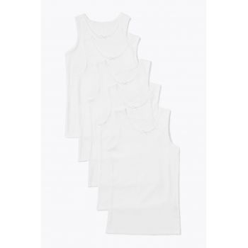Set de top-uri din bumbac - 5 piese